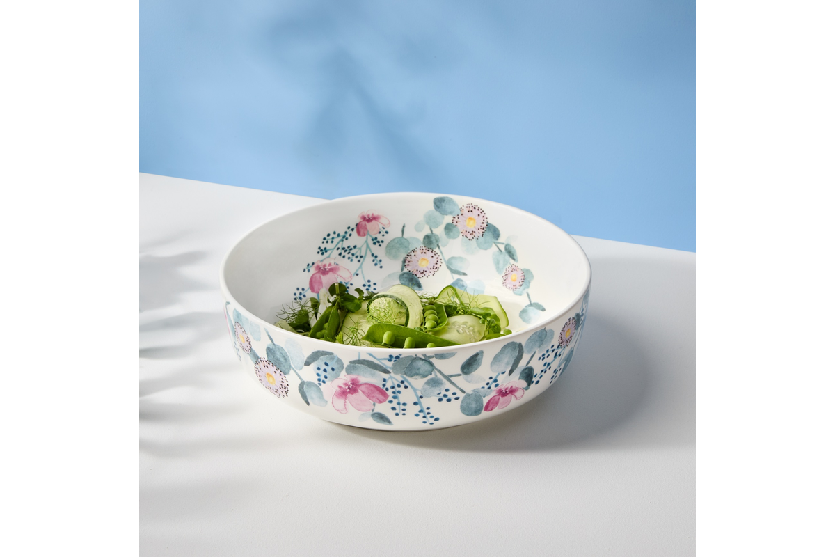 Maxwell & Williams Royal Botanic Gardens Eucalyptus Bloom Round Serving Bowl 25x8cm Gift Boxed