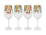 Maxwell & Williams Royal Botanic Gardens Eucalyptus Bloom Wine Glass 500ML Set of 4 Gift Boxed