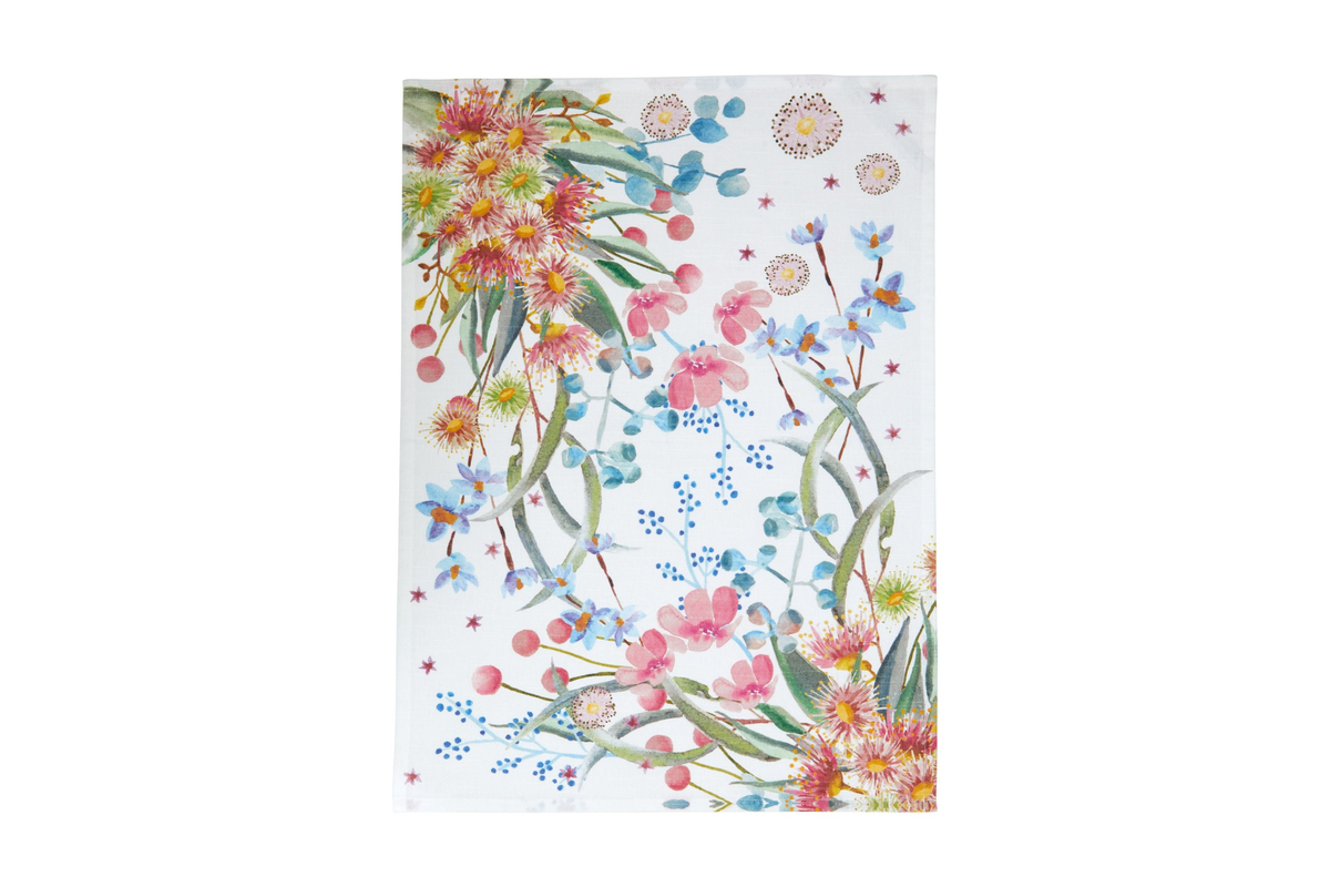 Maxwell & Williams Royal Botanic Gardens Eucalyptus Bloom Tea Towel 50x70cm