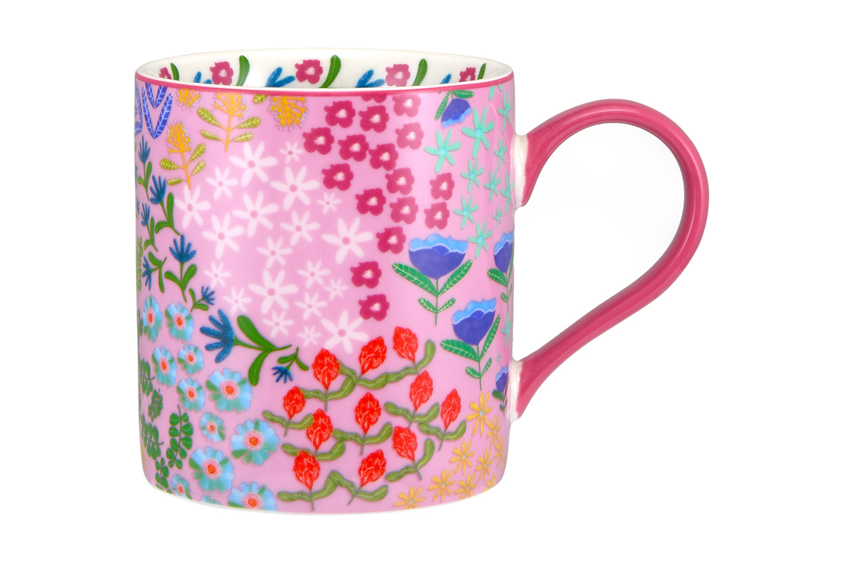 Maxwell & Williams Fields Of Joy Mug 350ml Pink