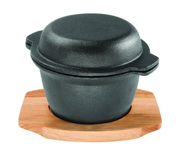 Pyrocast Garlic Pot With Maple Tray-pyrolux-What's Cooking Online Store