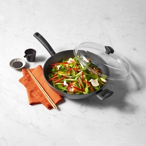 Essteele Per Benessere Ceramic Non-Stick 32 cm Covered Wok With Helper Handle-essteele-What's Cooking Online Store