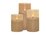 Maxwell & Williams Let's Get Lit LED Flameless Candle Glass Hurricane Gold Set of 3 Gift Boxed