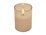 Maxwell & Williams Let's Get Lit LED Flameless Candle Glass Hurricane Gold Set of 3 Gift Boxed