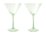 Maxwell & Williams Glamour Martini Glass 230ml Set of 2 Green Gift Boxed