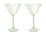 Maxwell & Williams Glamour Martini Glass 230ml Set of 2 Green Gift Boxed