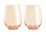 Maxwell & Williams Glamour Stemless Glass 540ml Set of 2 Coral Gift Boxed