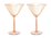 Maxwell & Williams Glamour Martini Glass 230ml Set of 2 Coral Gift Boxed