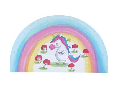 Maxwell & Williams Jedda Robaard Magical Tales Placemat Unicorn Semi Circle 28x47cm-maxwell-and-williams-What's Cooking Online Store