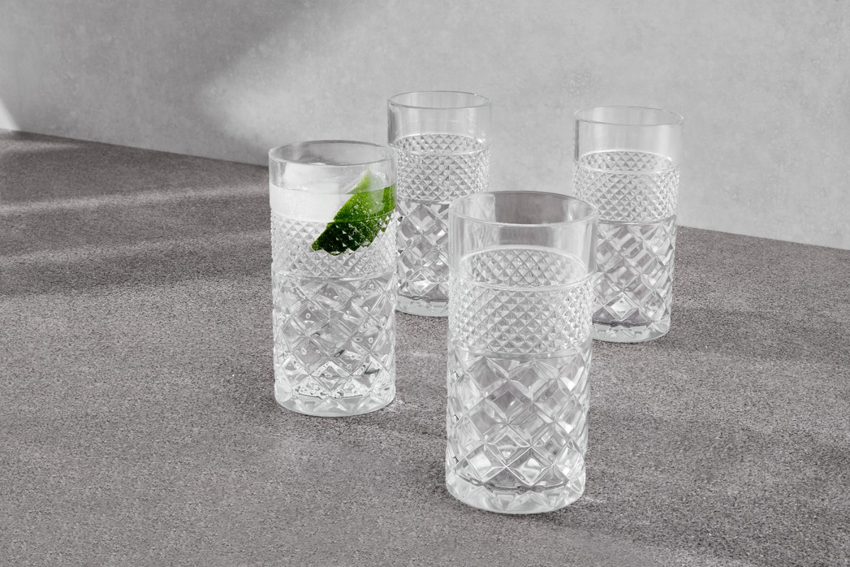 Maxwell & Williams Speakeasy Highball Glass 380ML Set of 4 Gift Boxed