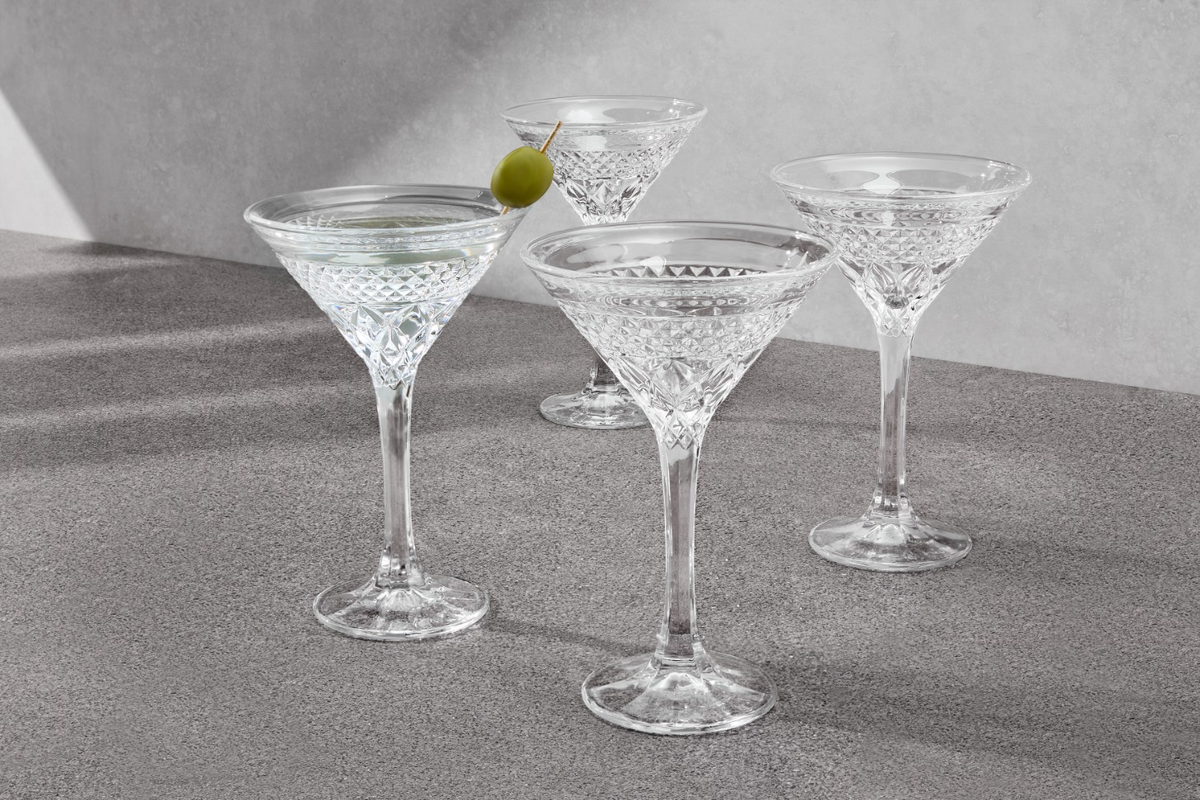 Maxwell & Williams Speakeasy Martini Glass 180ML Set of 4 Gift Boxed