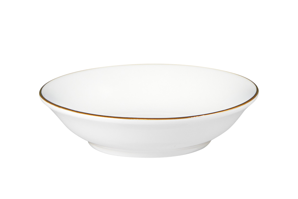 Maxwell & Williams White Gold Round Sauce Dish 9.5cm Gold