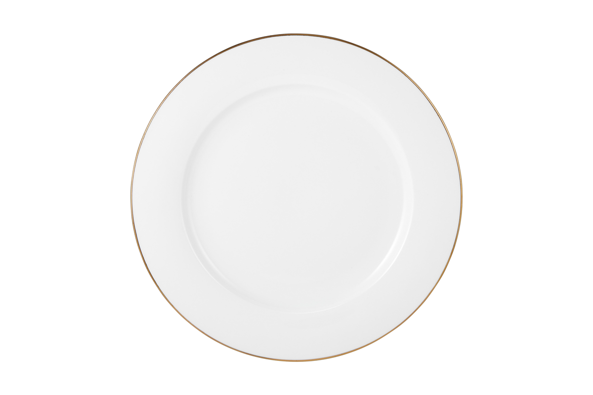 Maxwell & Williams White Gold Rim Dinner Plate 27.5cm Gold