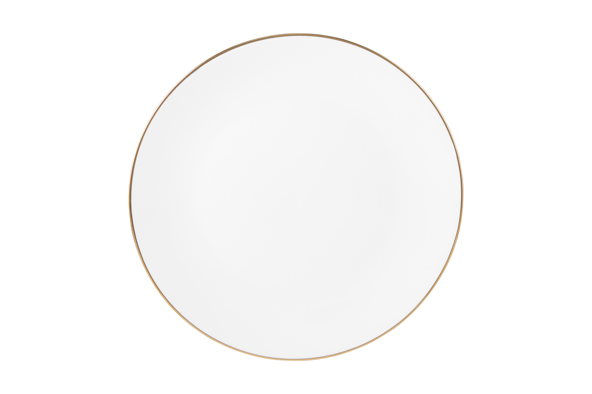 Maxwell & Williams White Gold Coupe Entree Plate 23cm Gold