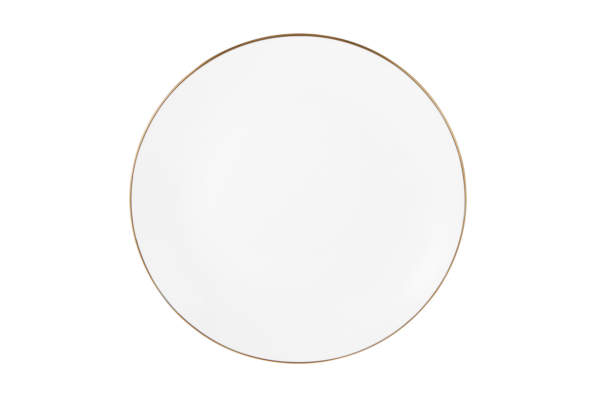 Maxwell & Williams White Gold Coupe Dinner Plate 27.5cm Gold