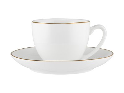 Maxwell & Williams White Gold Coupe Demi Cup & Saucer 90ML Gold-maxwell-and-williams-What's Cooking Online Store