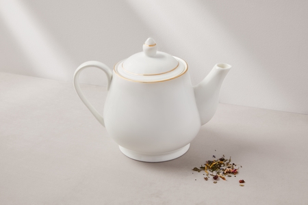 Maxwell & Williams White Gold Teapot 1L Gold Gift Boxed-maxwell-and-williams-What's Cooking Online Store