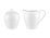 Maxwell & Williams White Gold Sugar & Creamer Set Gold Gift Boxed