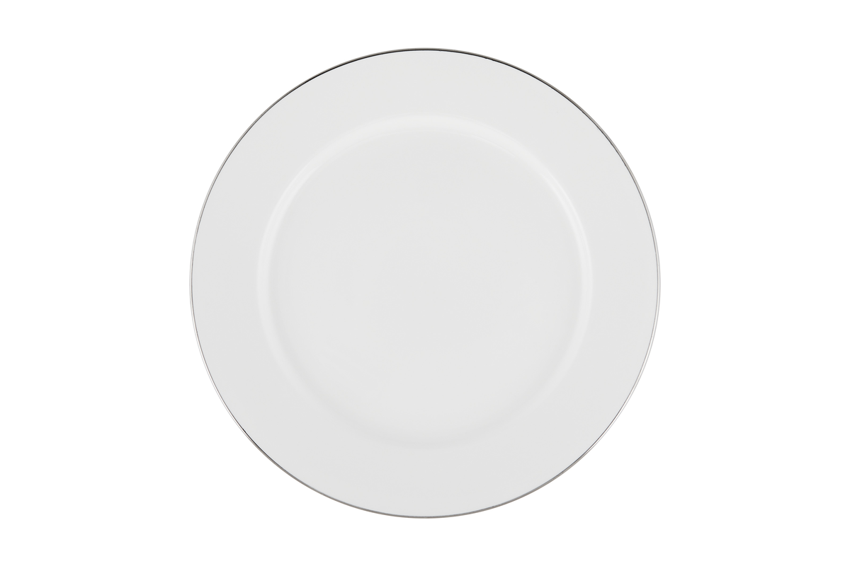 Maxwell & Williams White Platinum Rim Entree Plate 23cm Platinum