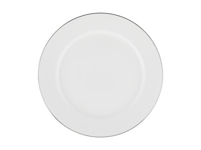 Maxwell & Williams White Platinum Rim Entree Plate 23cm Platinum-maxwell-and-williams-What's Cooking Online Store