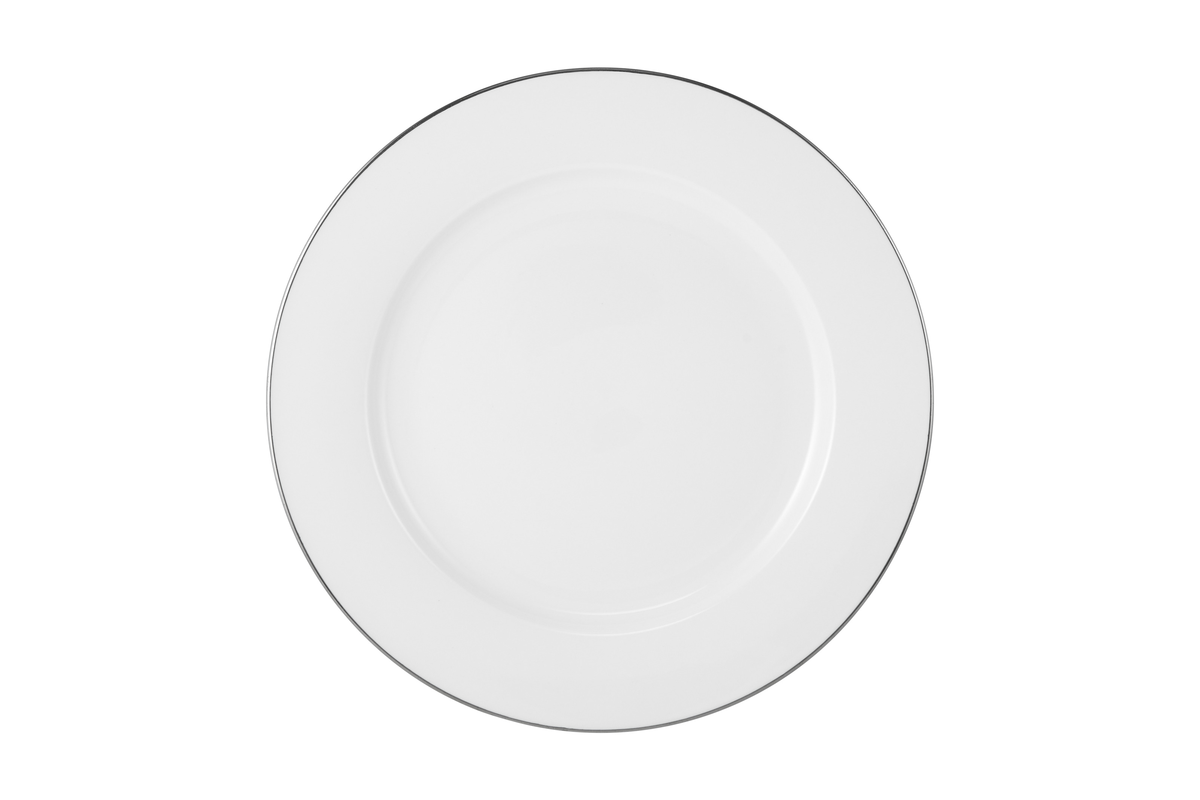 Maxwell & Williams White Platinum Rim Dinner Plate 27.5cm Platinum