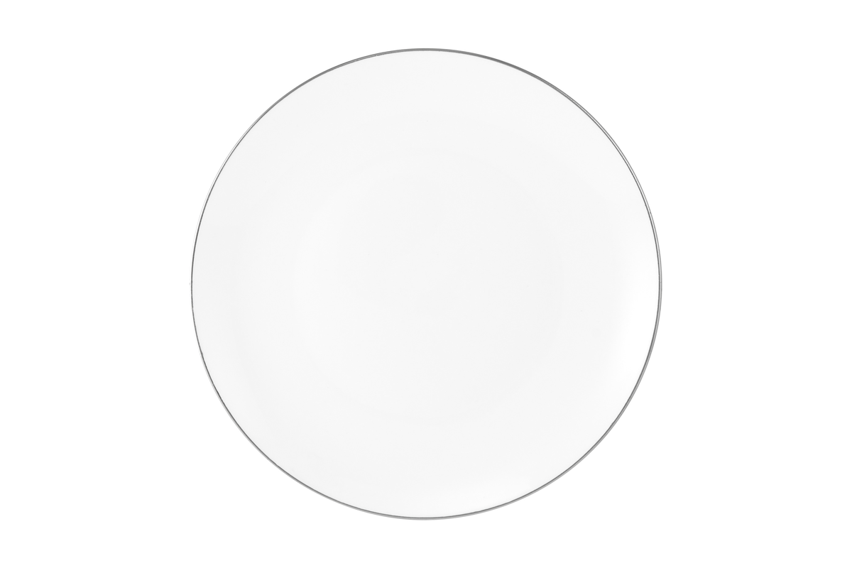 Maxwell & Williams White Platinum Coupe Side Plate 19cm Platinum