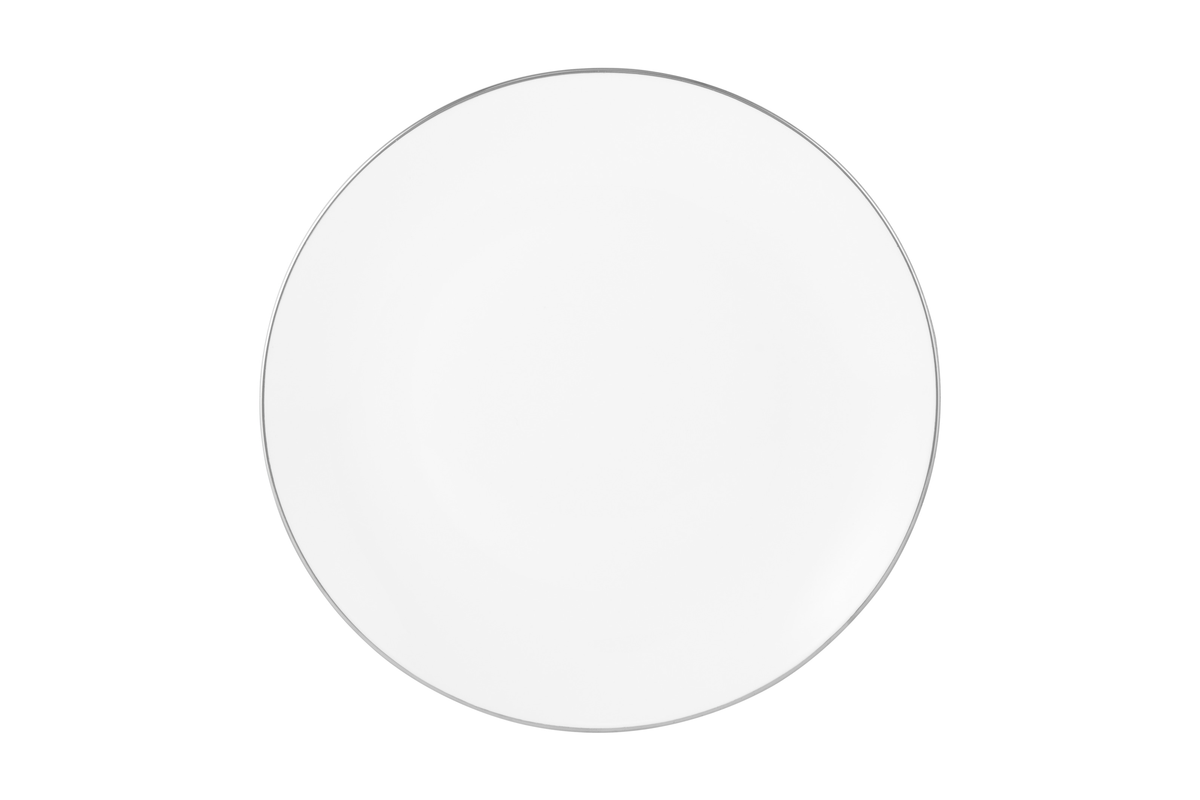 Maxwell & Williams White Platinum Coupe Dinner Plate 27.5cm Platinum