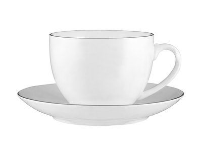 Maxwell & Williams White Platinum Cup & Saucer 260ML Platinum-maxwell-and-williams-What's Cooking Online Store