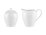 Maxwell & Williams White Platinum Sugar & Creamer Set Platinum Gift Boxed