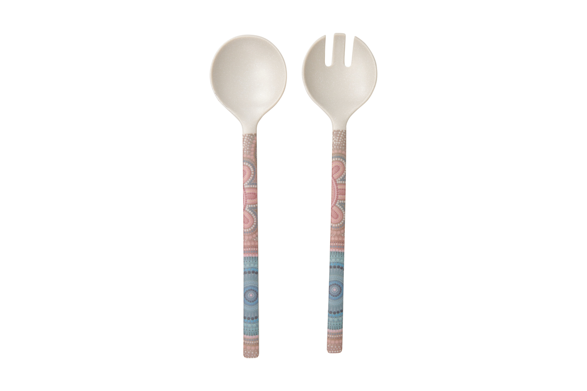 Maxwell & Williams Lou Martin Uplift Melamine Salad Servers Set of 2 30cm