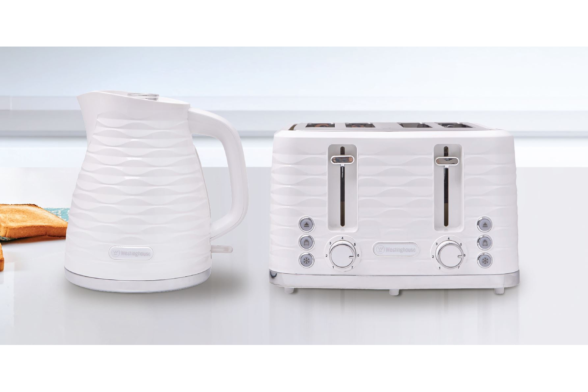 Westinghouse Kettle & Toaster Pack White