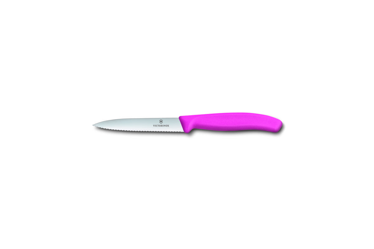 Victorinox Vegetable Knife Serrated 10cm Pink