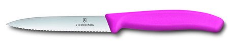 Victorinox Vegetable Knife Serrated 10cm Pink-victorinox-What's Cooking Online Store