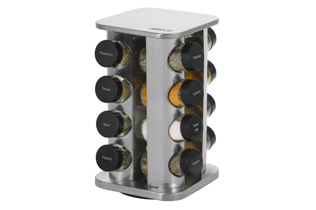 Avanti Rotating Spice Rack Set 16 Jars