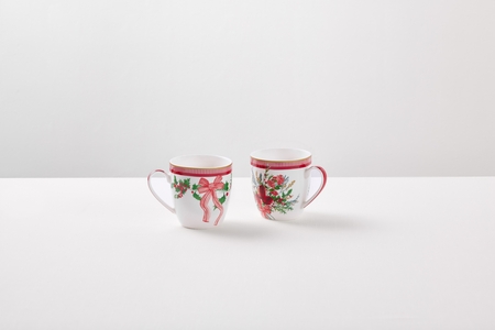 Maxwell and Williams Festive Flora Mug 340ML Set of 2 Gift Boxed-maxwell-and-williams-What's Cooking Online Store