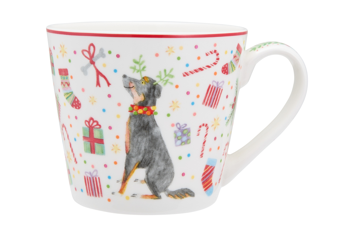 Maxwell and Williams Jolly Joy Joy Mug 400ML Dog Gift Boxed