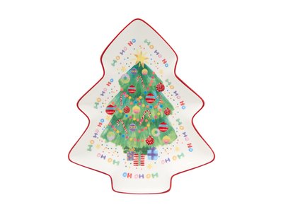 Maxwell and Williams Jolly Joy Joy Christmas Tree Dish 25cm Christmas Tree Gift Boxed-maxwell-and-williams-What's Cooking Online Store