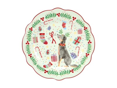 Maxwell and Williams Jolly Joy Joy Plate 20cm Dog Gift Boxed-maxwell-and-williams-What's Cooking Online Store