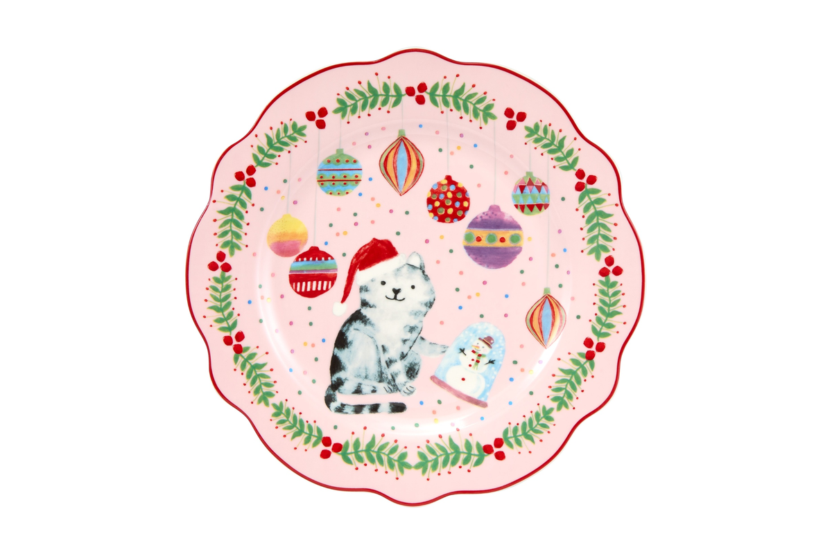 Maxwell and Williams Jolly Joy Joy Plate 20cm Cat Gift Boxed