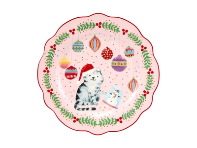 Maxwell and Williams Jolly Joy Joy Plate 20cm Cat Gift Boxed-maxwell-and-williams-What's Cooking Online Store