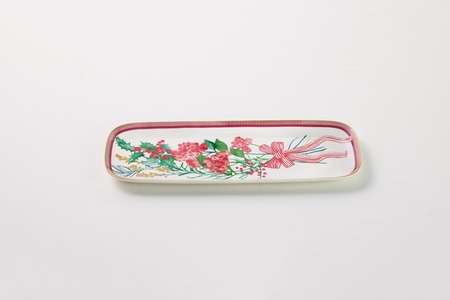 Maxwell and Williams Festive Flora Oblong Platter 40x16cm Gift Boxed-maxwell-and-williams-What's Cooking Online Store