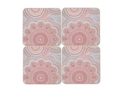 Maxwell & Williams Lou Martin Uplift Cork Back Coaster 10cm Set of 4 Gift Boxed-maxwell-and-williams-What's Cooking Online Store