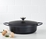 Maxwell & Williams Agile Non-Stick Shallow Casserole 28cm 4L Black Gift Boxed