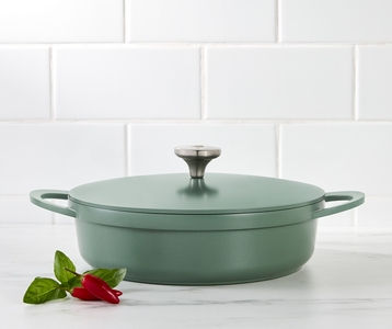 Maxwell & Williams Agile Non-Stick Shallow Casserole 28cm 4L Sage Gift Boxed-maxwell-and-williams-What's Cooking Online Store