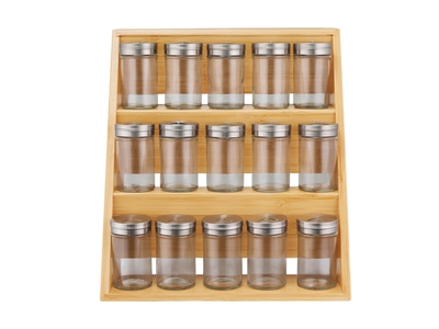 Maxwell & Williams Evergreen Bamboo Spice Rack 16pc Set Gift Boxed-maxwell-and-williams-What's Cooking Online Store