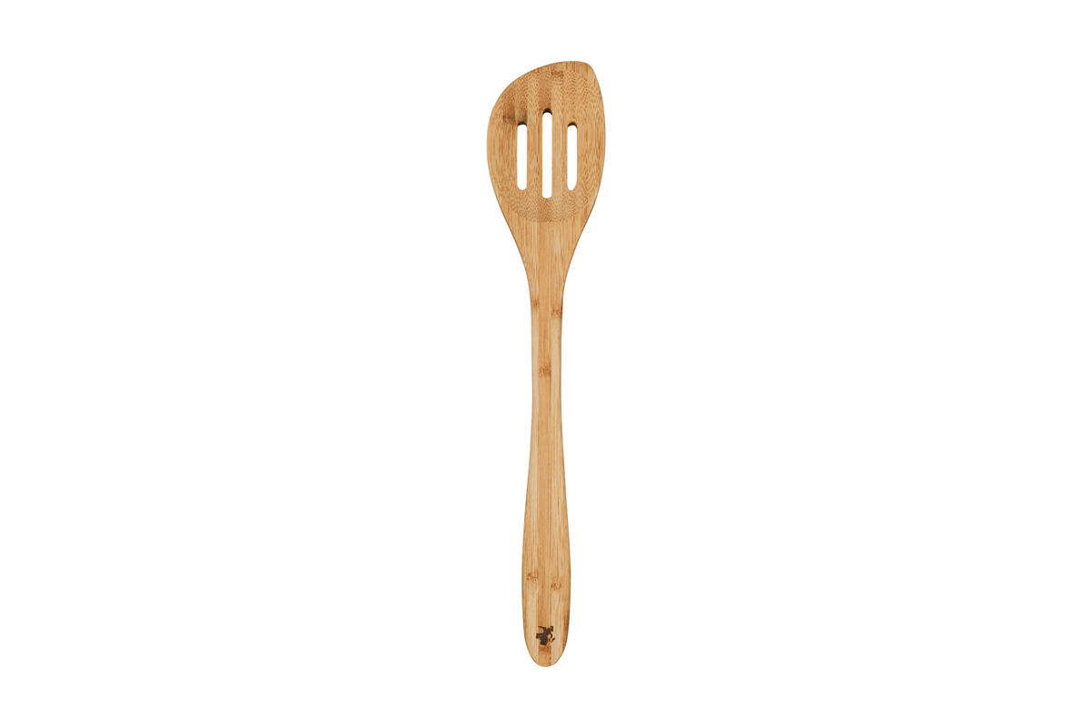 Maxwell & Williams Evergreen Bamboo Slotted Peaked Spoon 33cm