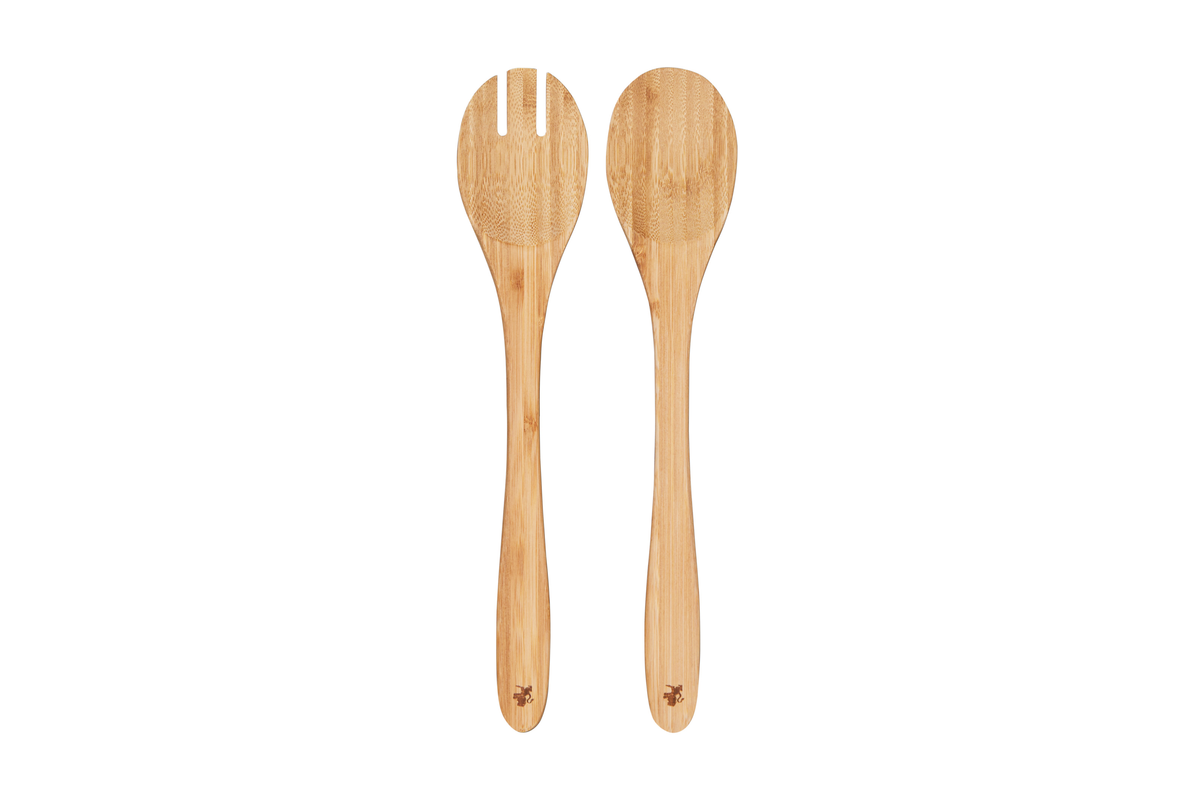 Maxwell & Williams Evergreen Bamboo Salad Server 33cm Set of 3