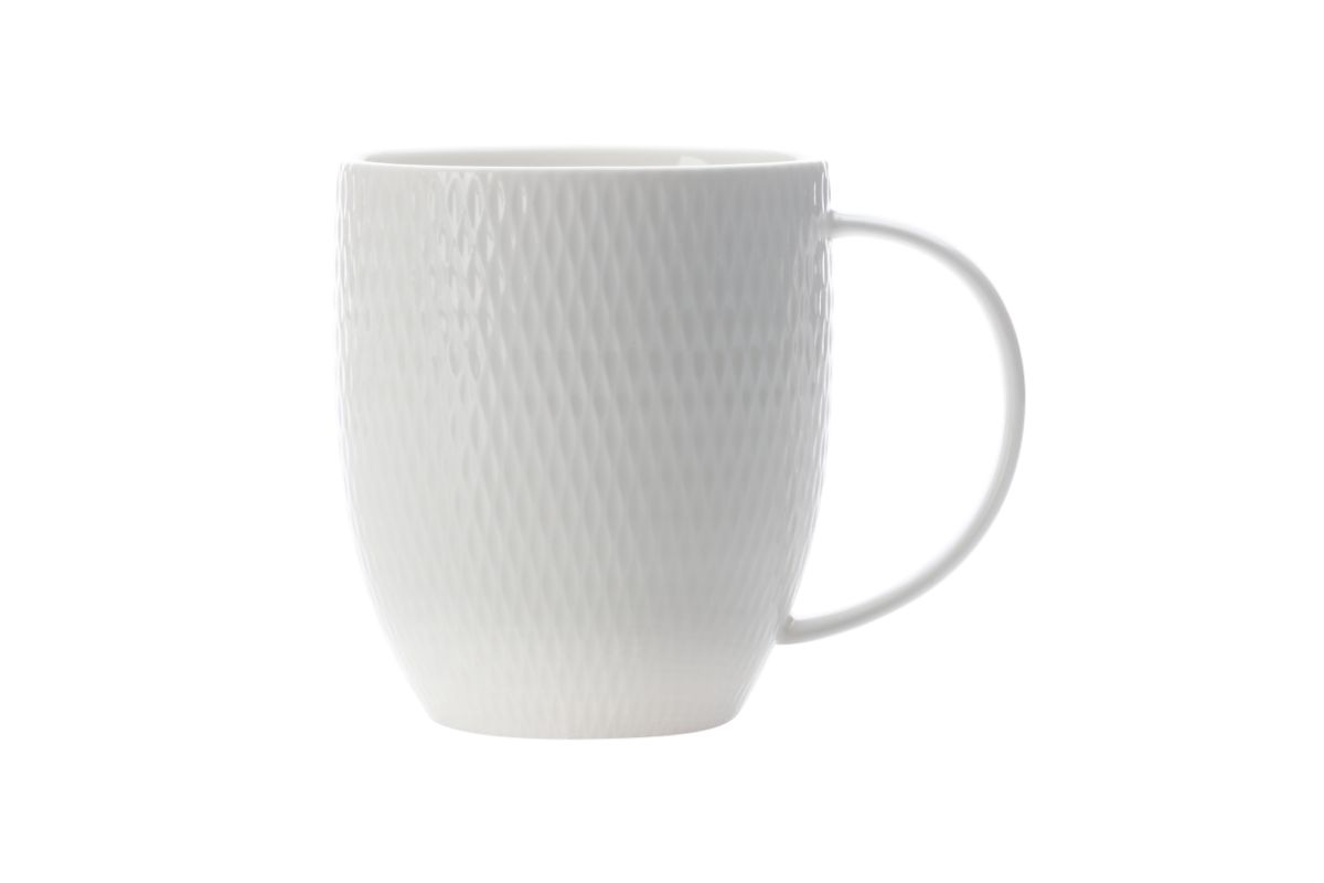 Maxwell & Williams White Basics Diamond Coupe Mug 370 ml