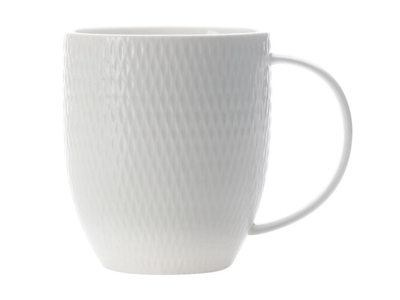 Maxwell & Williams White Basics Diamond Coupe Mug 370 ml-maxwell-and-williams-What's Cooking Online Store