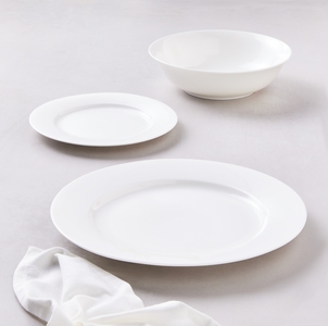 Maxwell & Williams White Basics European Rim Dinner Set 18pc Gift Boxed-maxwell-and-williams-What's Cooking Online Store